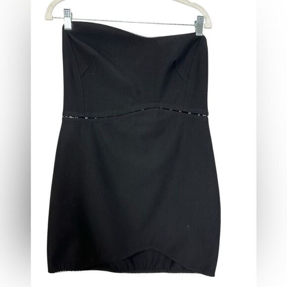 Anna October Black Wave Mini Dress  | Size L - Picture 8 of 13